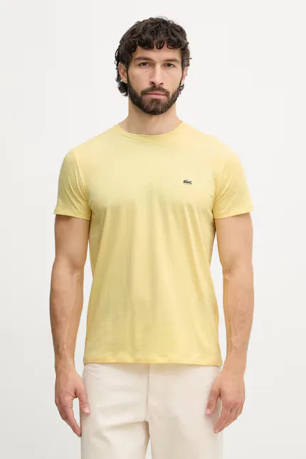 Футболка Lacoste мужская хлопковая, желтый