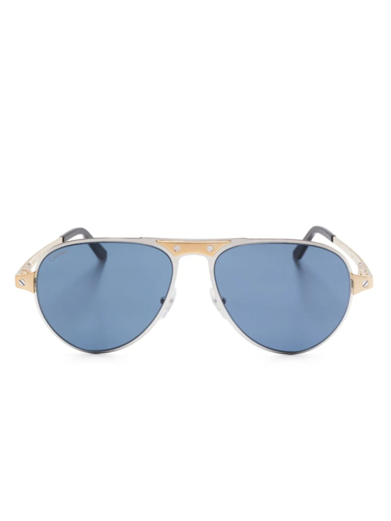 

Солнцезащитные очки Cartier Eyewear в оправе «пилот», серебряный