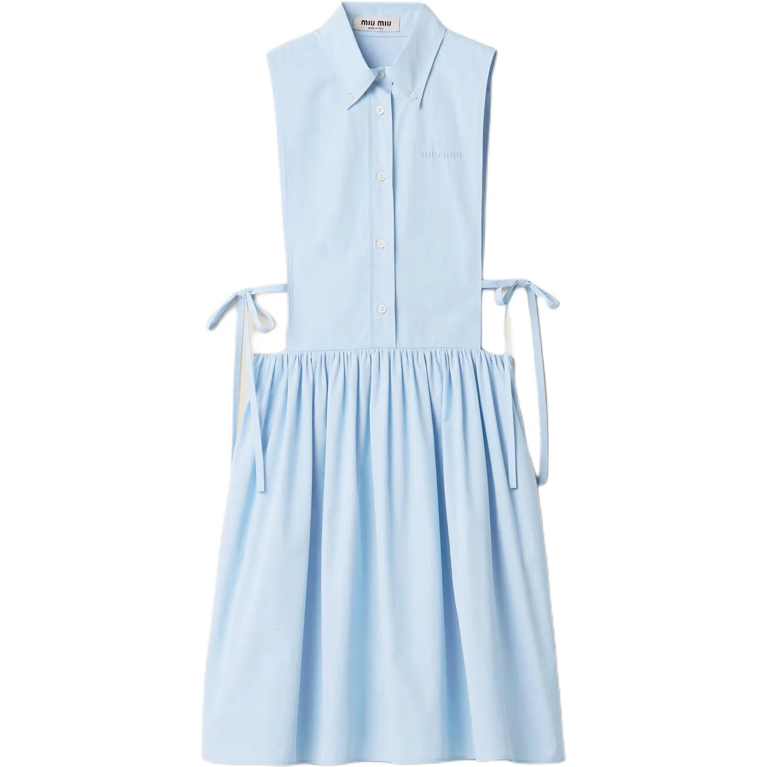Платье без рукавов Sapphire Blue MIU MIU