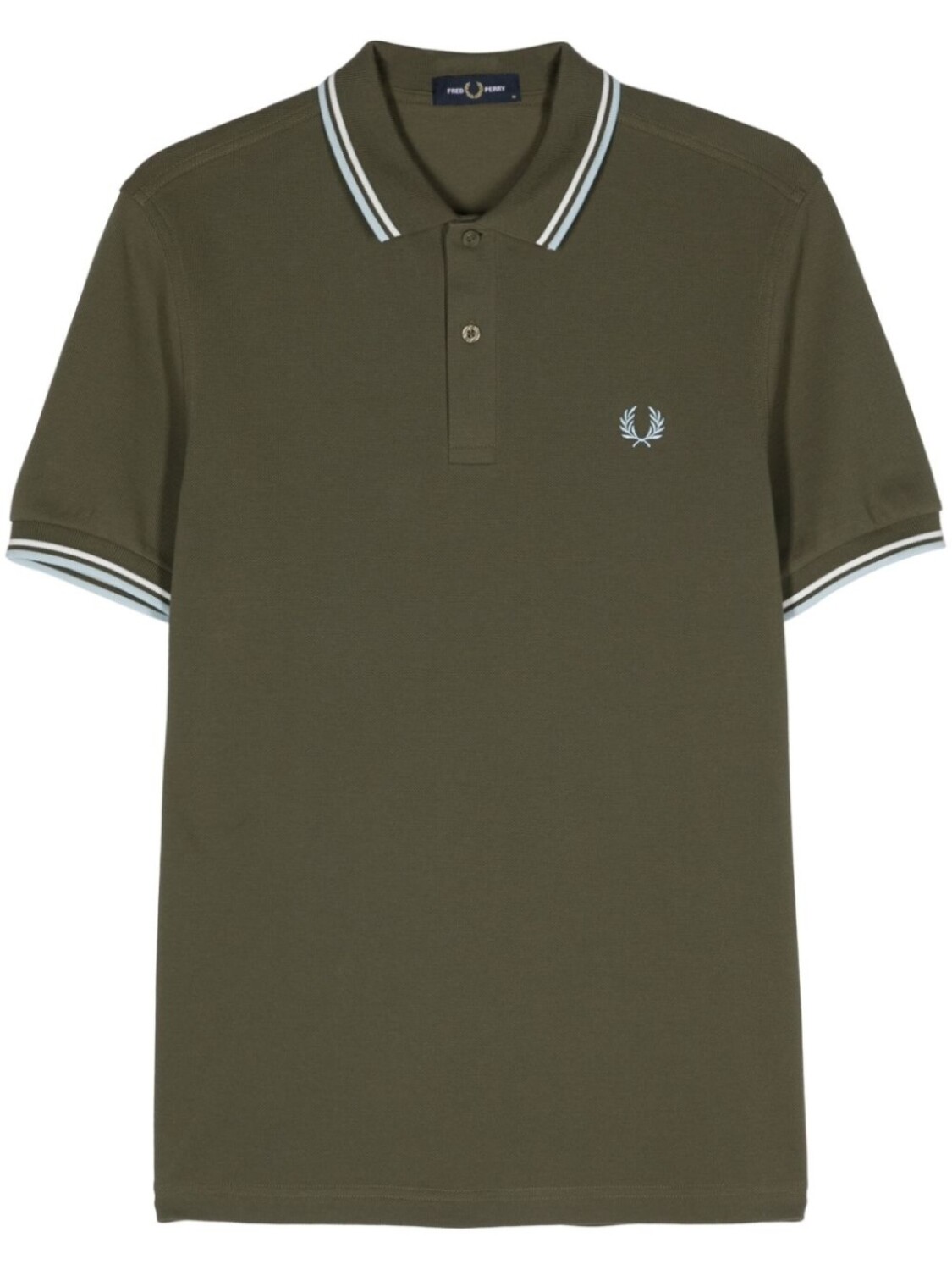 

Рубашка поло с вышитым логотипом Fred Perry, зеленый