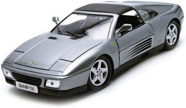 

Bburago Ferrari 348 Ts Silver Grey 1989 1:18 1816006Gy