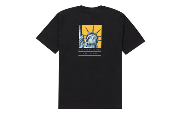 Футболка fw19 week 10 x the north face statue of liberty black tee Supreme, черный — фото 2