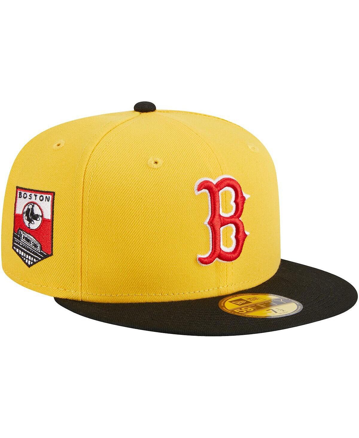 

Мужская желто-черная приталенная шляпа Boston Red Sox Grilled 59FIFTY New Era