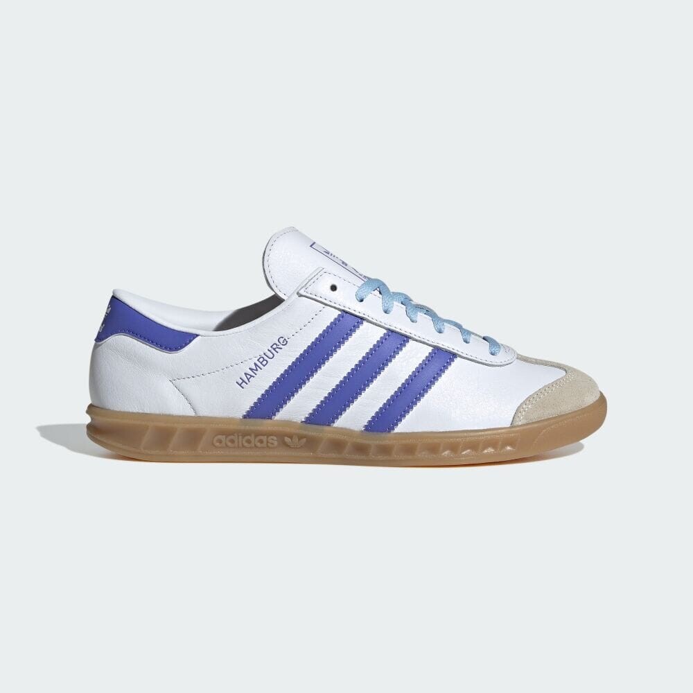 

Кроссовки Adidas HAMBURG W, цвет White/Semi Cobalt Blue/Gum