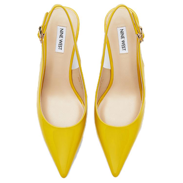 NINE WEST Тонкие каблуки на шпильке 7,5 см женские — персиковый нюд, цвет Nude Apricot — фото 4