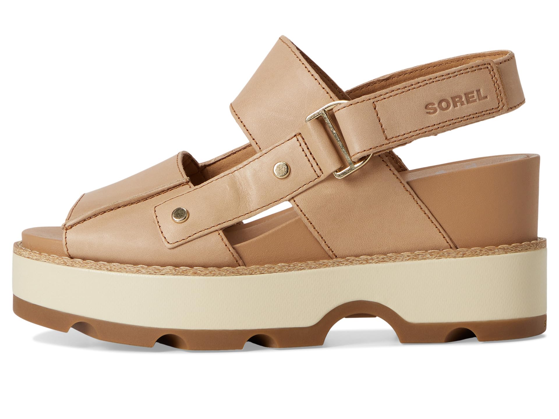 Сандалии SOREL Joanie Iv Sandals Wedge, цвет Honest Beige/Gum — фото 4