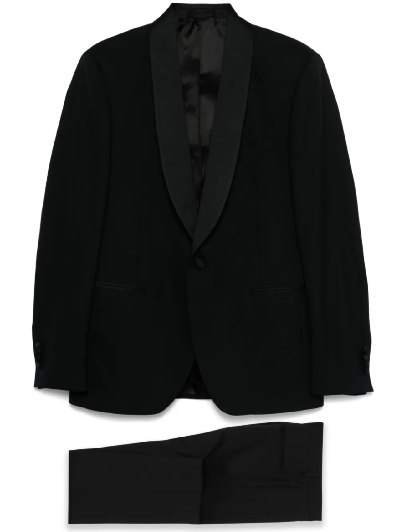 

Костюм с однобортным пиджаком Lardini, черный