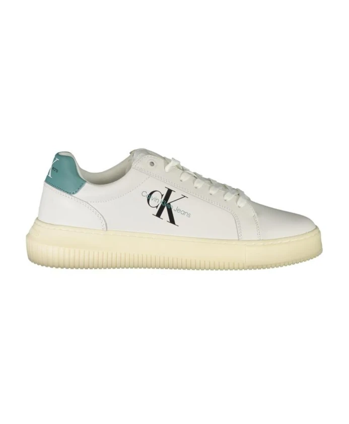 

Белые низкие кроссовки на шнурках Calvin Klein, белый