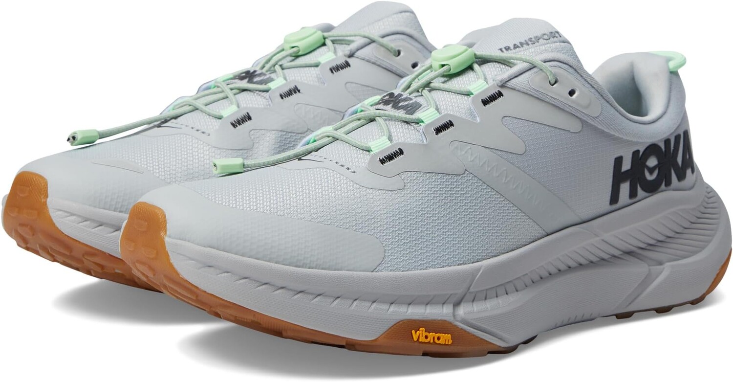 

Кроссовки Transport Hoka, цвет Harbor Mist/Lime Glow