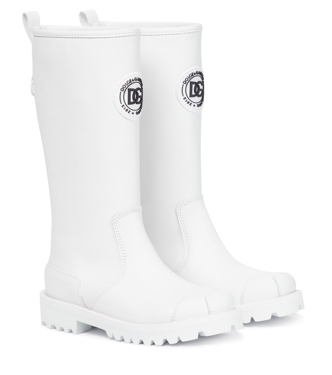 

Кожаные сапоги Dolce&Gabbana Kids, Bianco