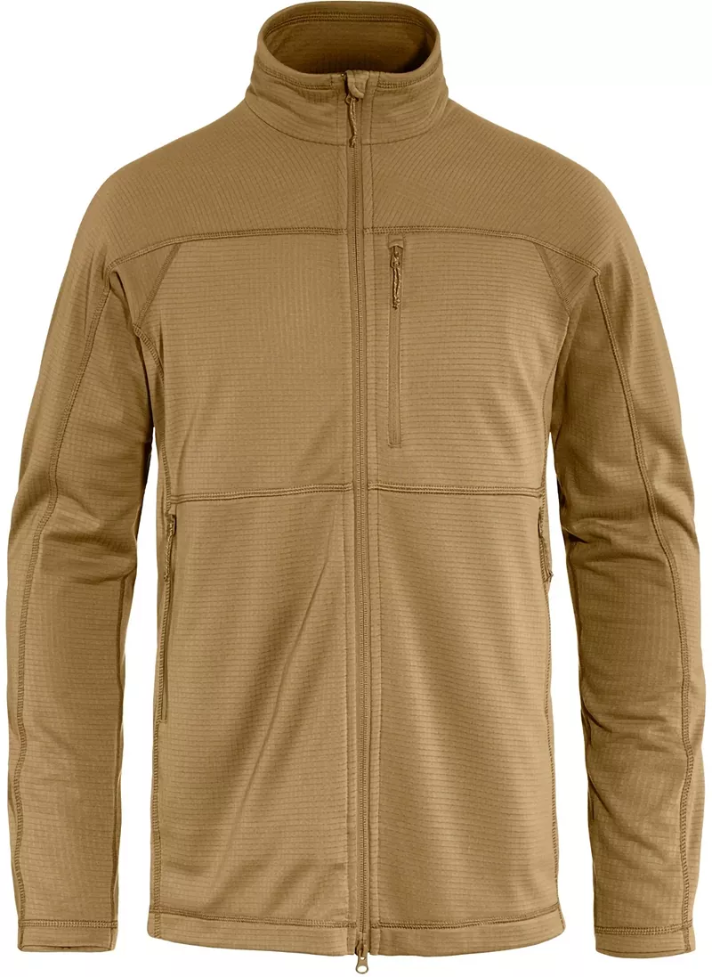 

Мужская флисовая куртка Fjallraven Abisko Lite, цвет Buckwheat Brown