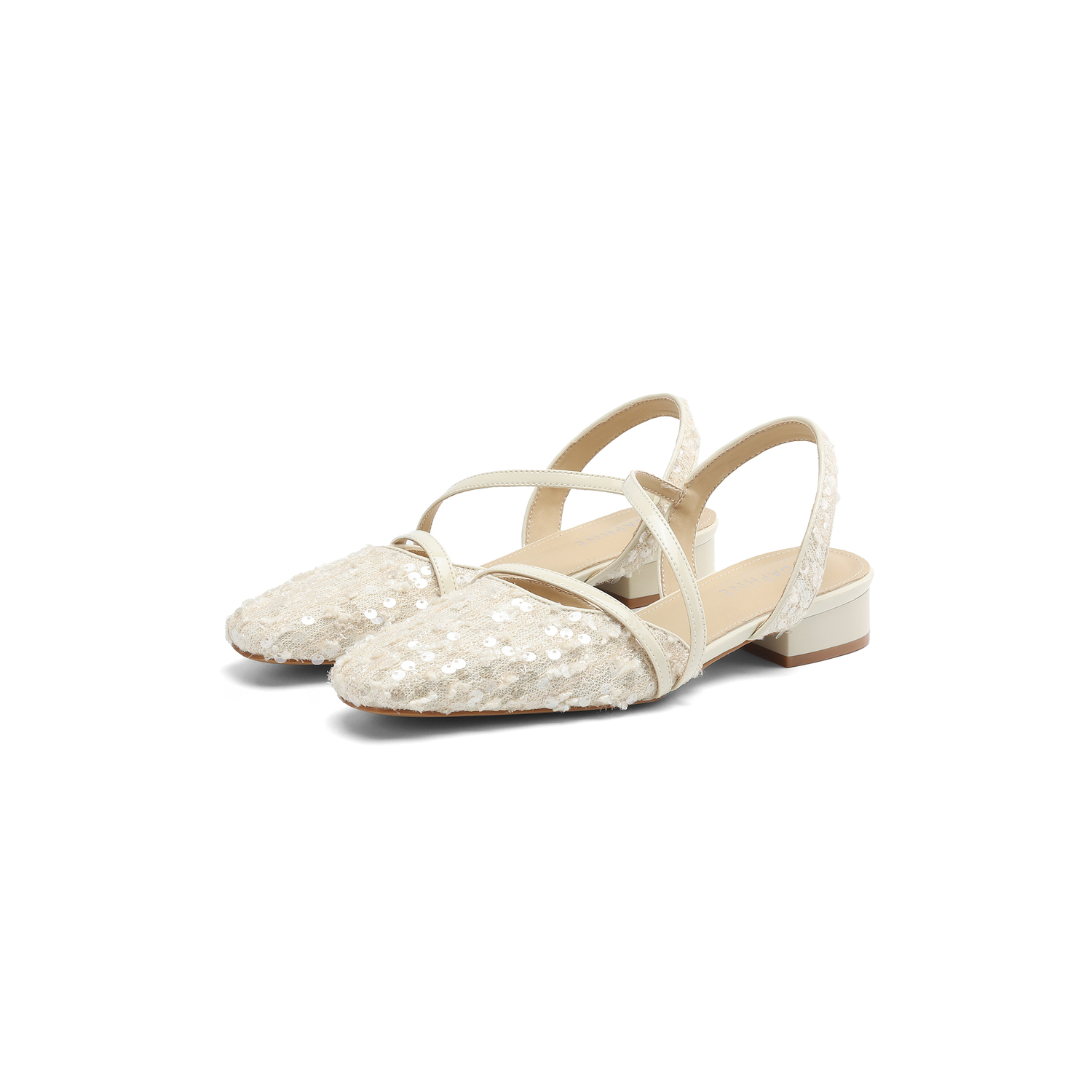 DAPHNE Женские сандалии на одной застежке бежевые, цвет Beige — фото 2