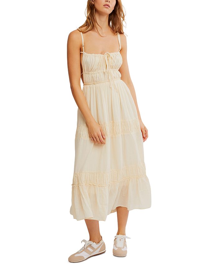 

Платье макси Taking Sides Free People, белый
