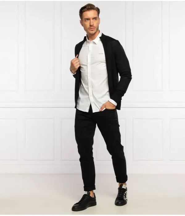 Шерстяной свитер regular fit Emporio Armani, темно-синий — фото 2