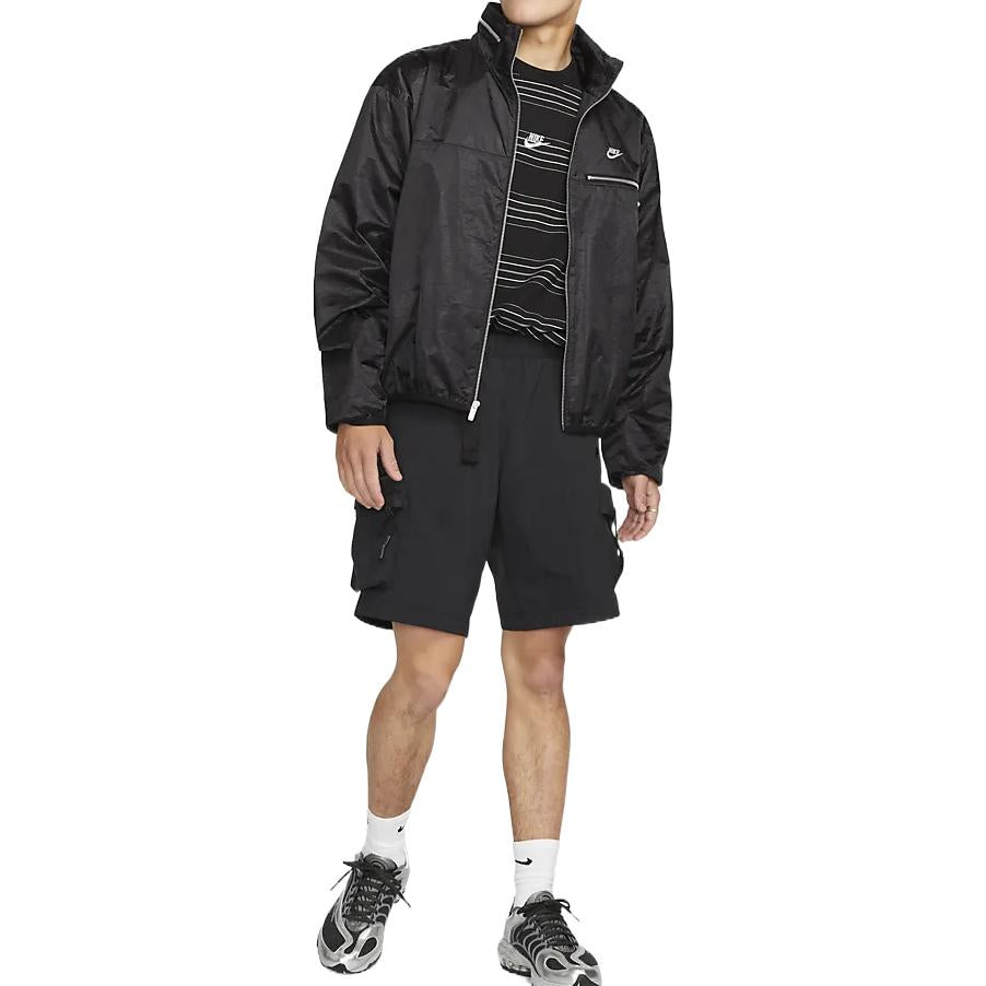 Шорты Men's Nike Solid Color Elastic Waistband Side Pocket Shorts Black DQ4281-010 — фото 2