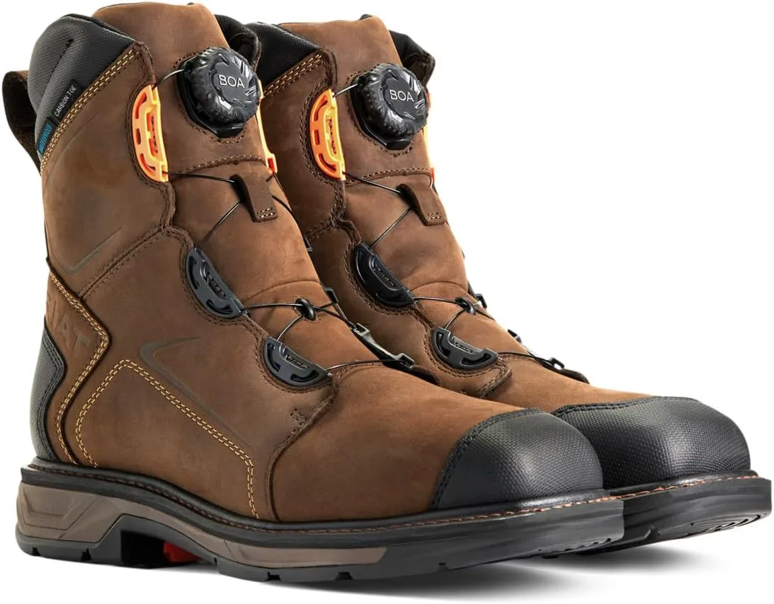 Мужские водонепроницаемые рабочие ботинки ARIAT WorkHog XT BOA, коричневый — фото 4