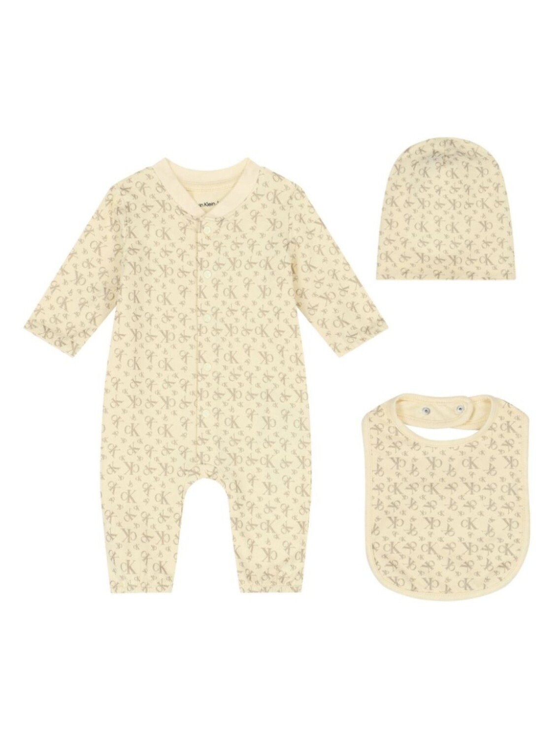 

Комплект для новорожденного с монограммой Calvin Klein Kids, желтый