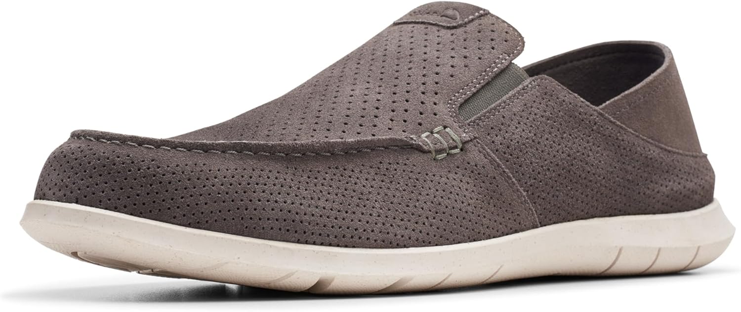 

Мужские мокасины Clarks Flexway Easy, темно-серый
