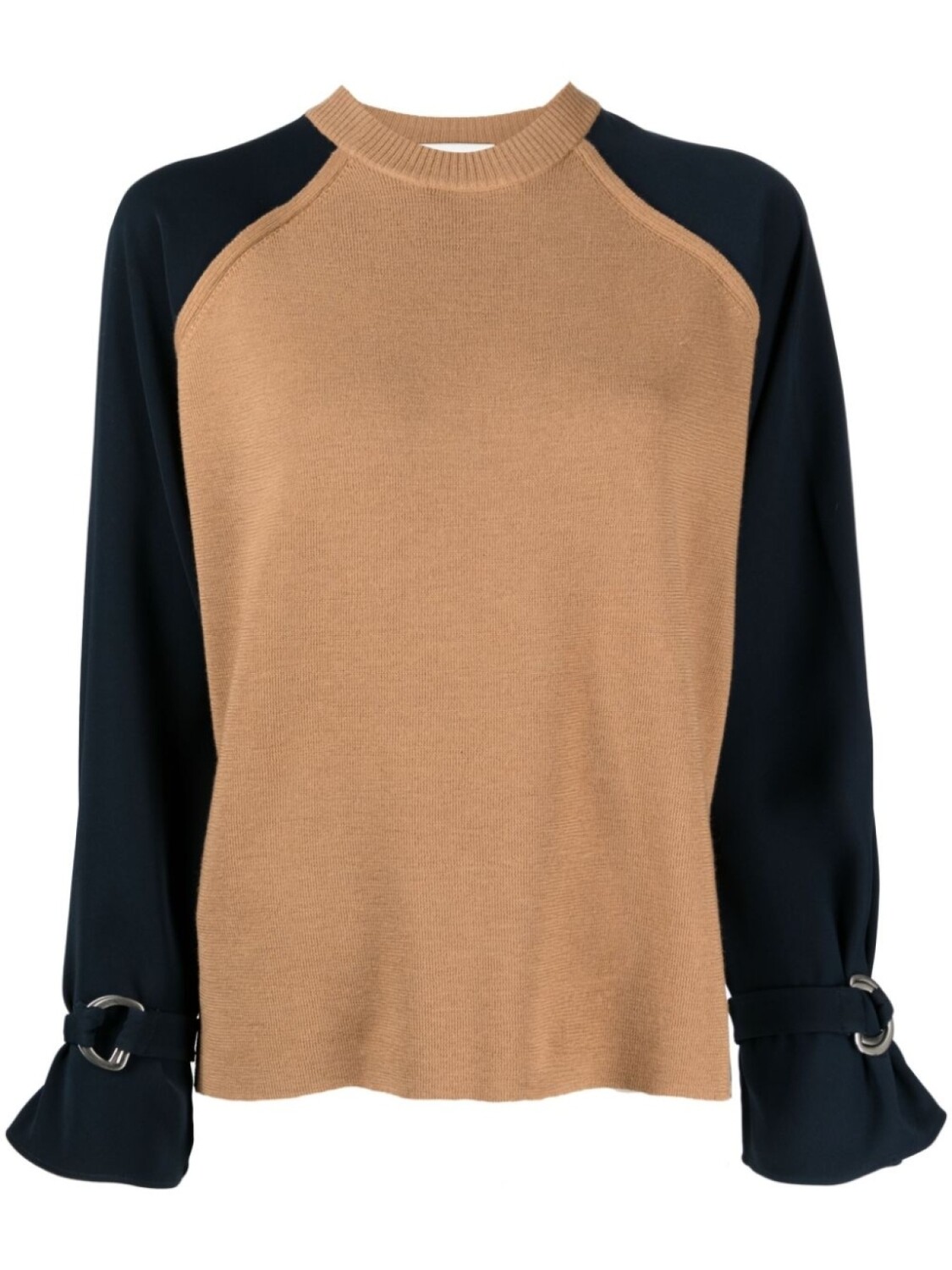

3.1 Phillip Lim джемпер из шерсти мериноса в двух тонах, коричневый