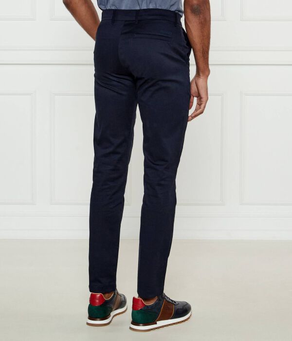 Атласные брюки-чиносы Slim fit Calvin Klein, синий — фото 4