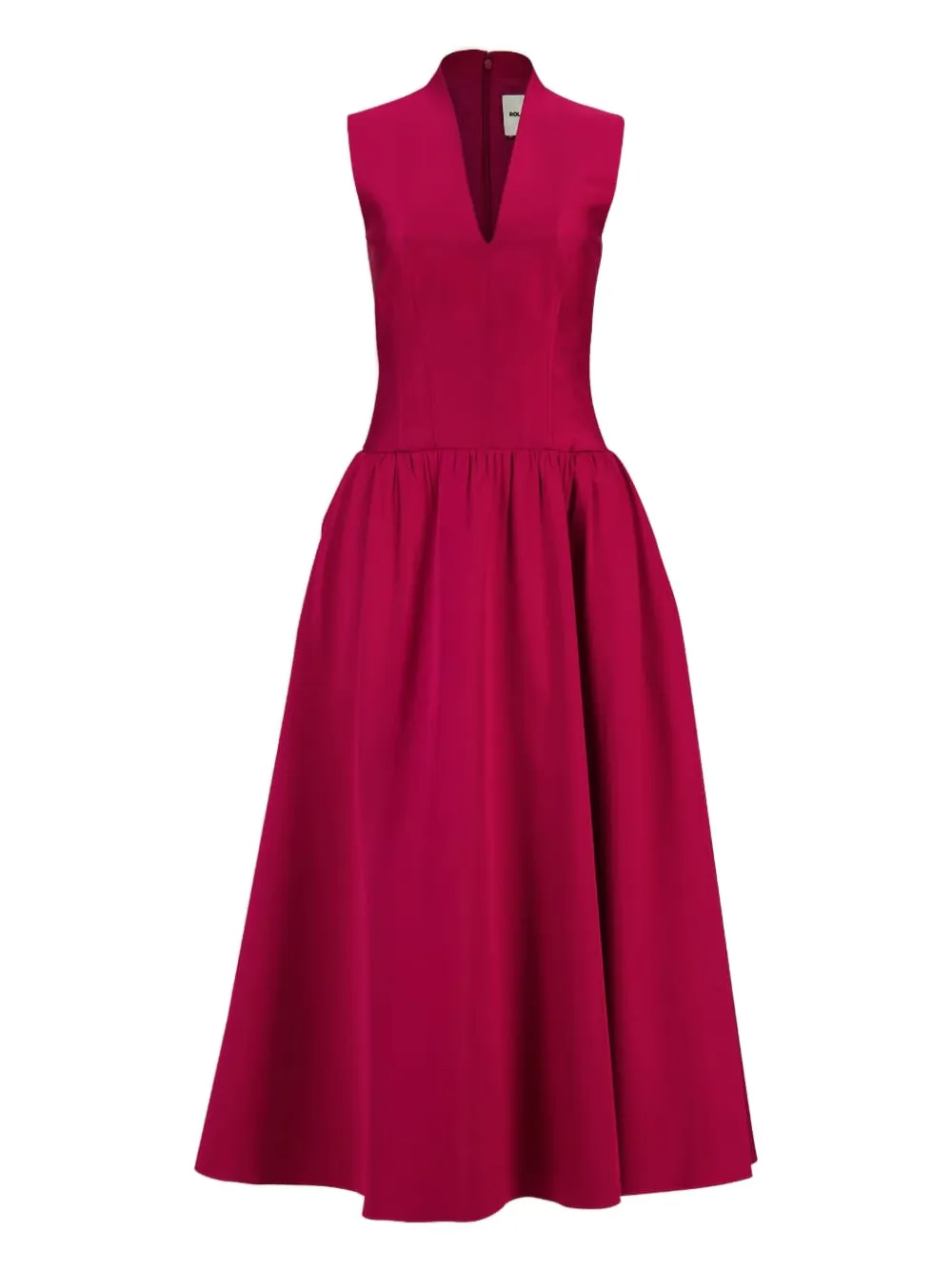 

Платье с объемной юбкой Roland Mouret, розовый