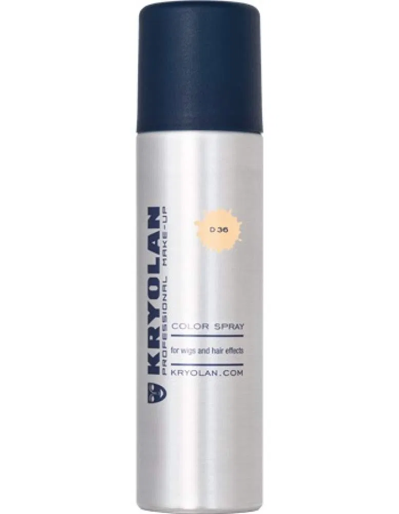 Временный цветной спрей для волос «Colour Spray» D 36 Opaque Blonde от Kryolan Kryolan