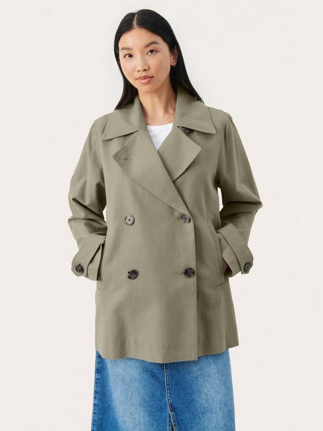 

Тренч Sif из льняной смеси Part Two, Vetiver