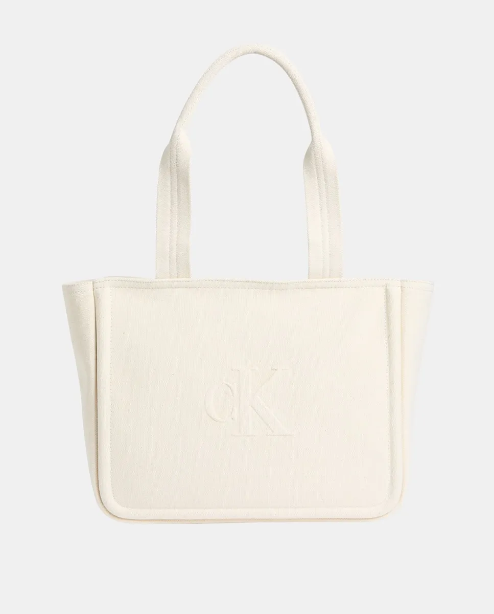 

Сумка-тоут Calvin Klein Canvas, бежевый