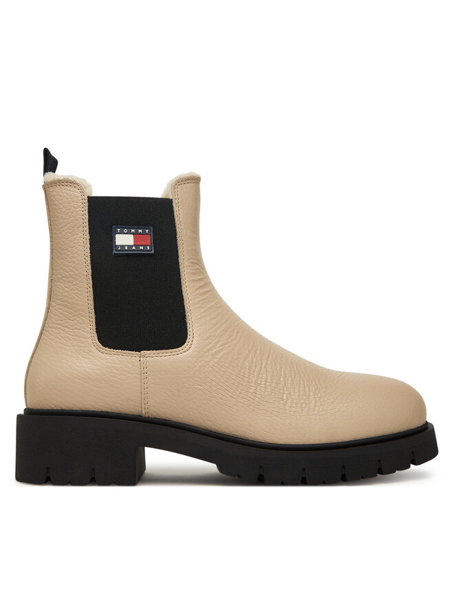 Классические ботильоны Tjw Chelsea Boot Wl EN0EN02826 Tommy Jeans, бежевый