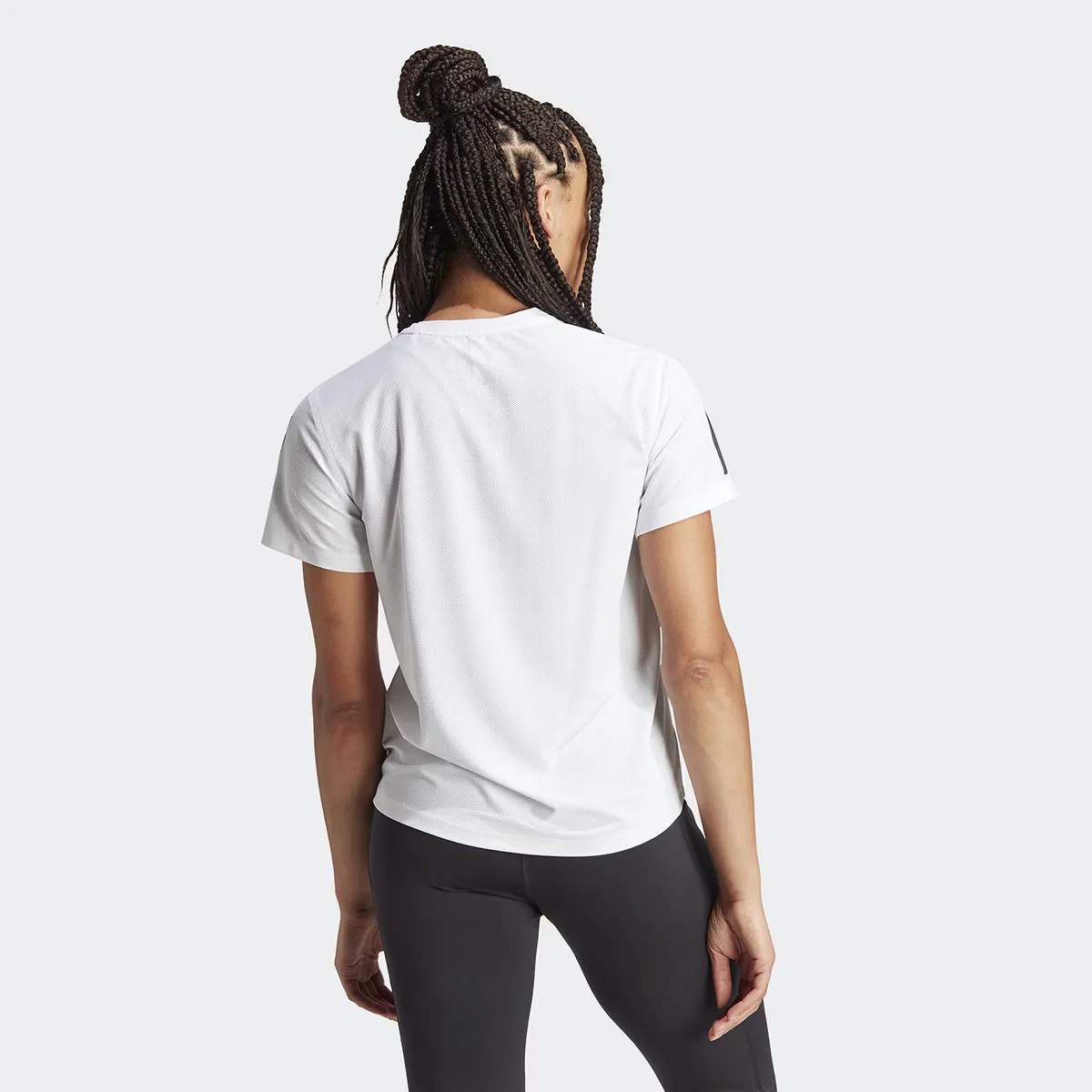 Женская футболка Adidas Own The Run, белый — фото 2