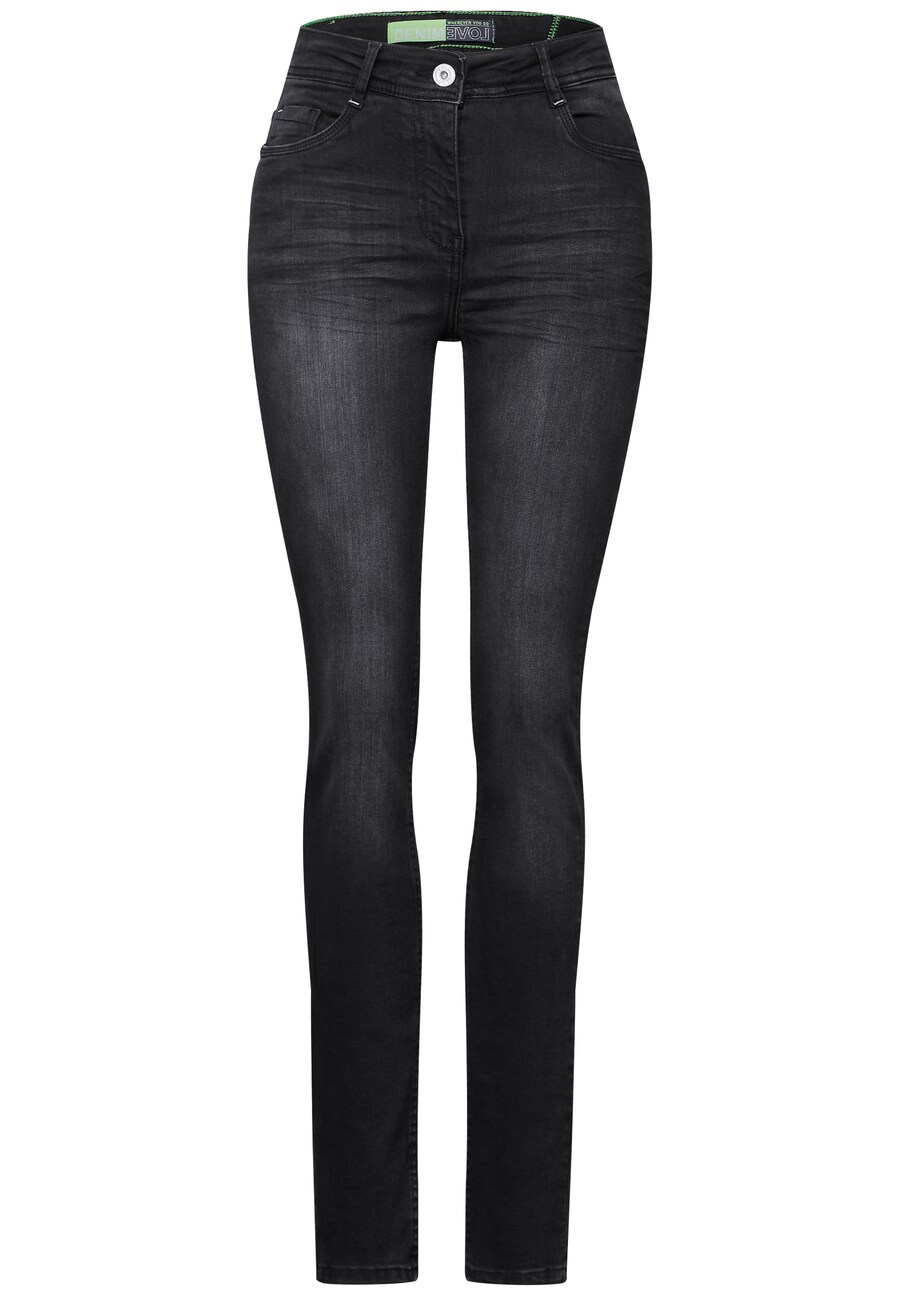 

Джинсы CECIL Slim fit Jeans, черный деним