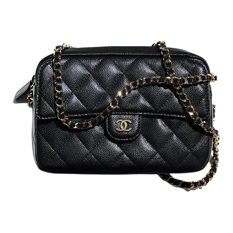 

CHANEL Кожаная фотосумка через плечо