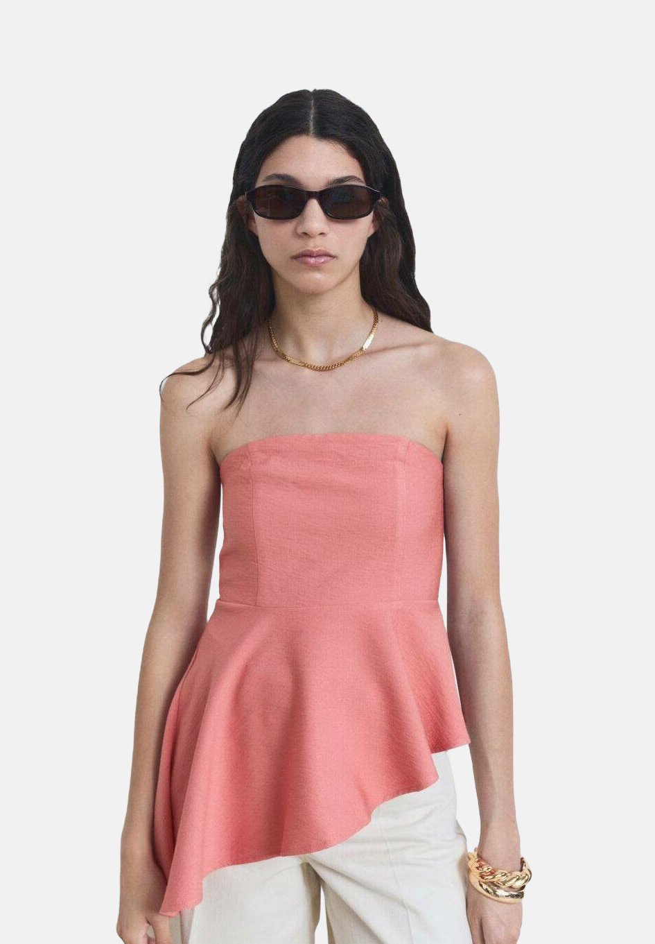 

Топ GIRLY Mango, коралловый