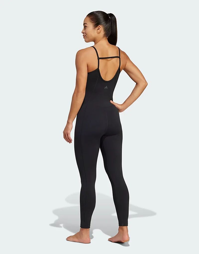 

Боди для йоги adidas Performance черного цвета