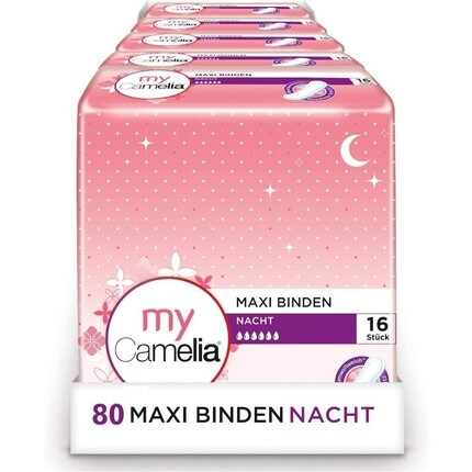 

Ночные прокладки Camelia Maxi самоклеящиеся, 16 шт.