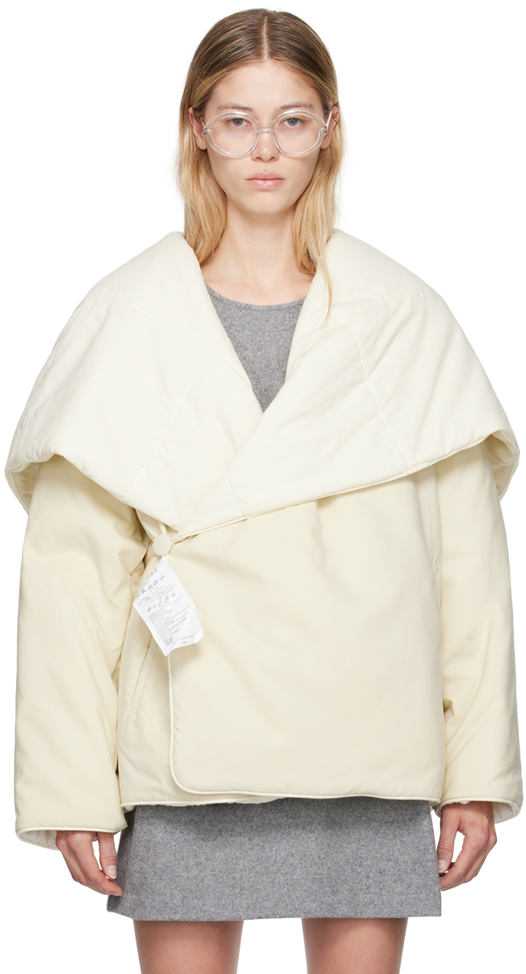 

Утепленная куртка цвета «Off-White» MM6 Maison Margiela