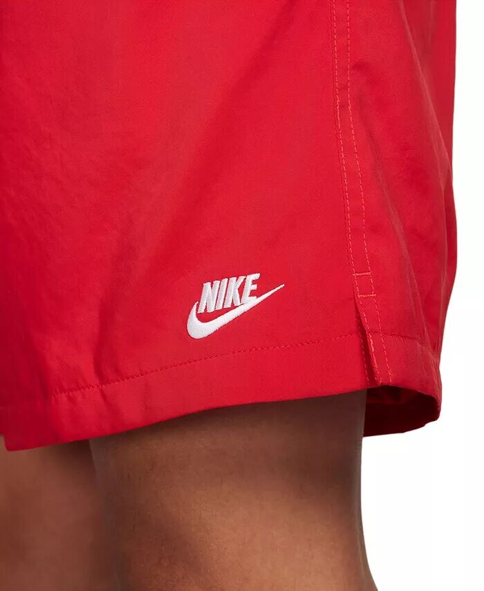 Мужские шорты Club Flow свободного кроя 6 дюймов на шнурке Nike, красный — фото 4