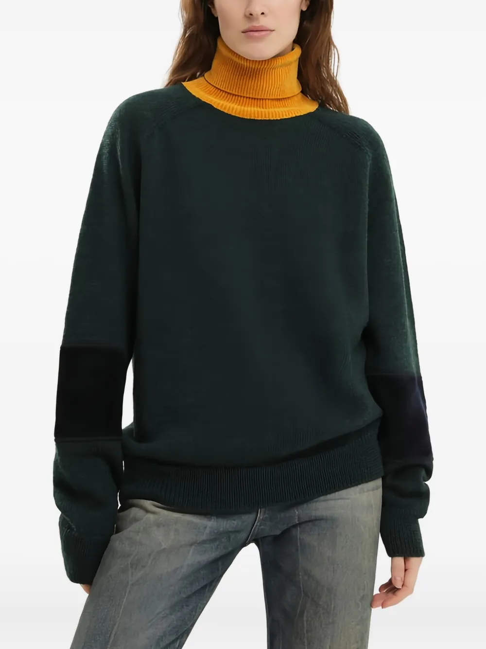 

Свитер с воротником-стойкой 1988 Studio, зеленый