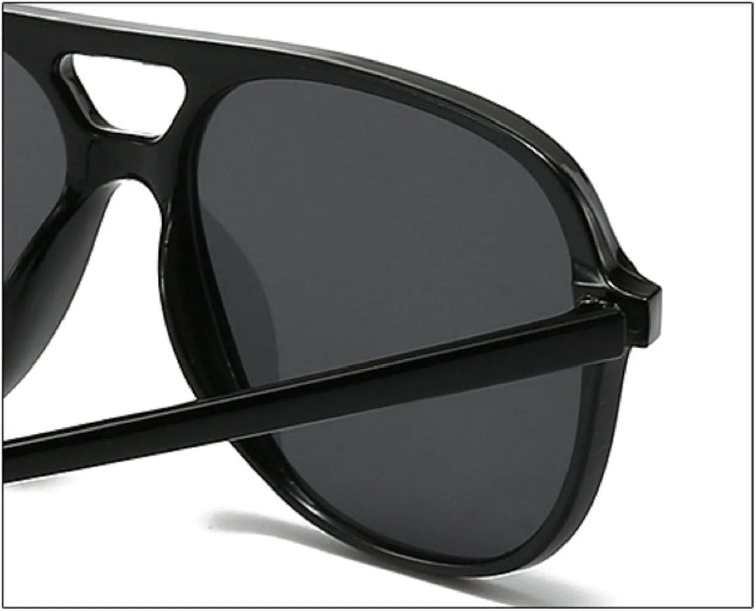 

Ретро-солнцезащитные очки большого размера квадратной формы для женщин и мужчин, модные винтажные очки-пилот с защитой от УФ-излучения UV400 (2025 год) mincl, C3