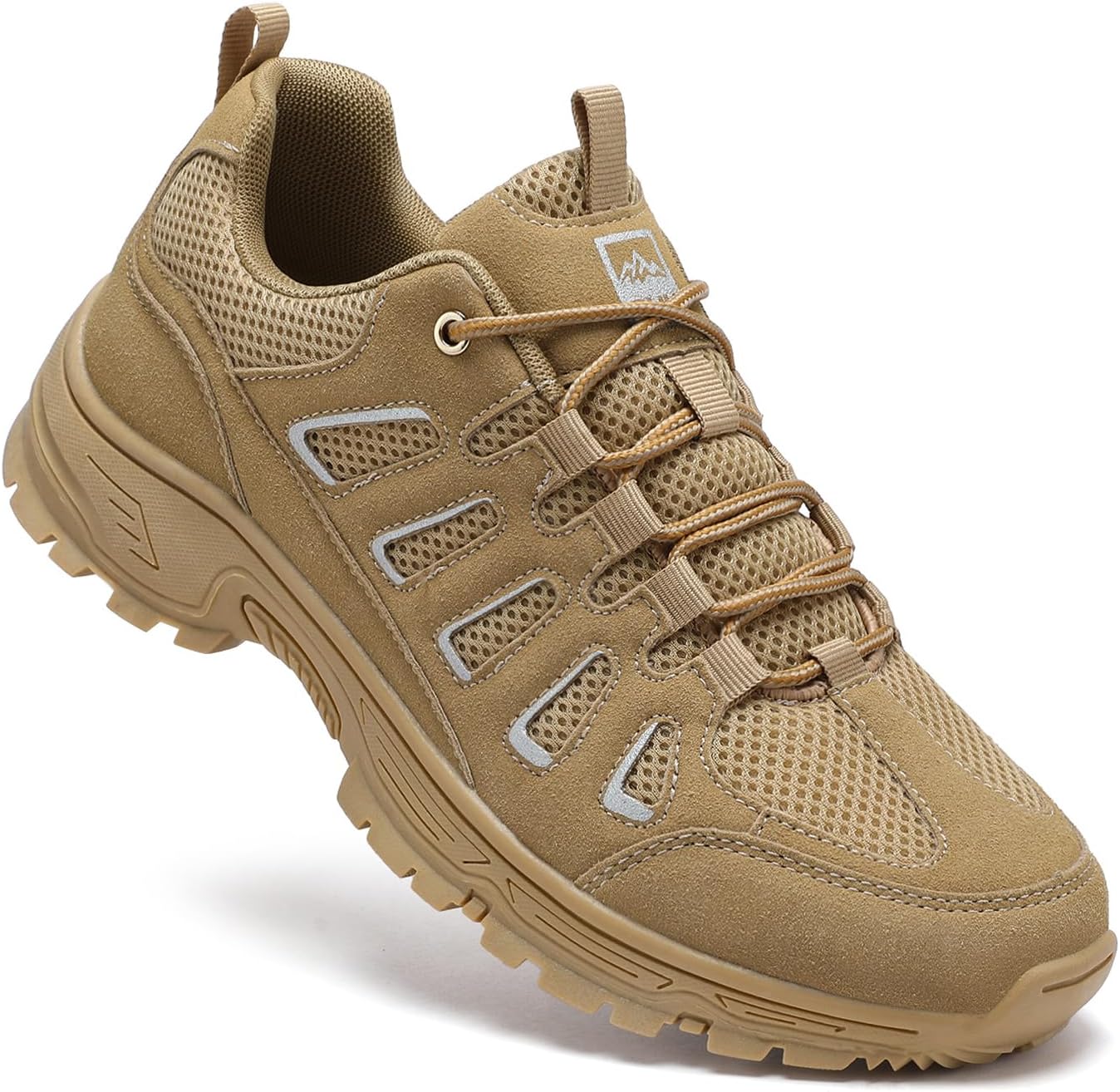 

Мужские походные кроссовки QUH, дышащие, водонепроницаемые, противоскользящие, низкие спортивные кроссовки для фитнеса, походов на природу и прогулок, коричневый