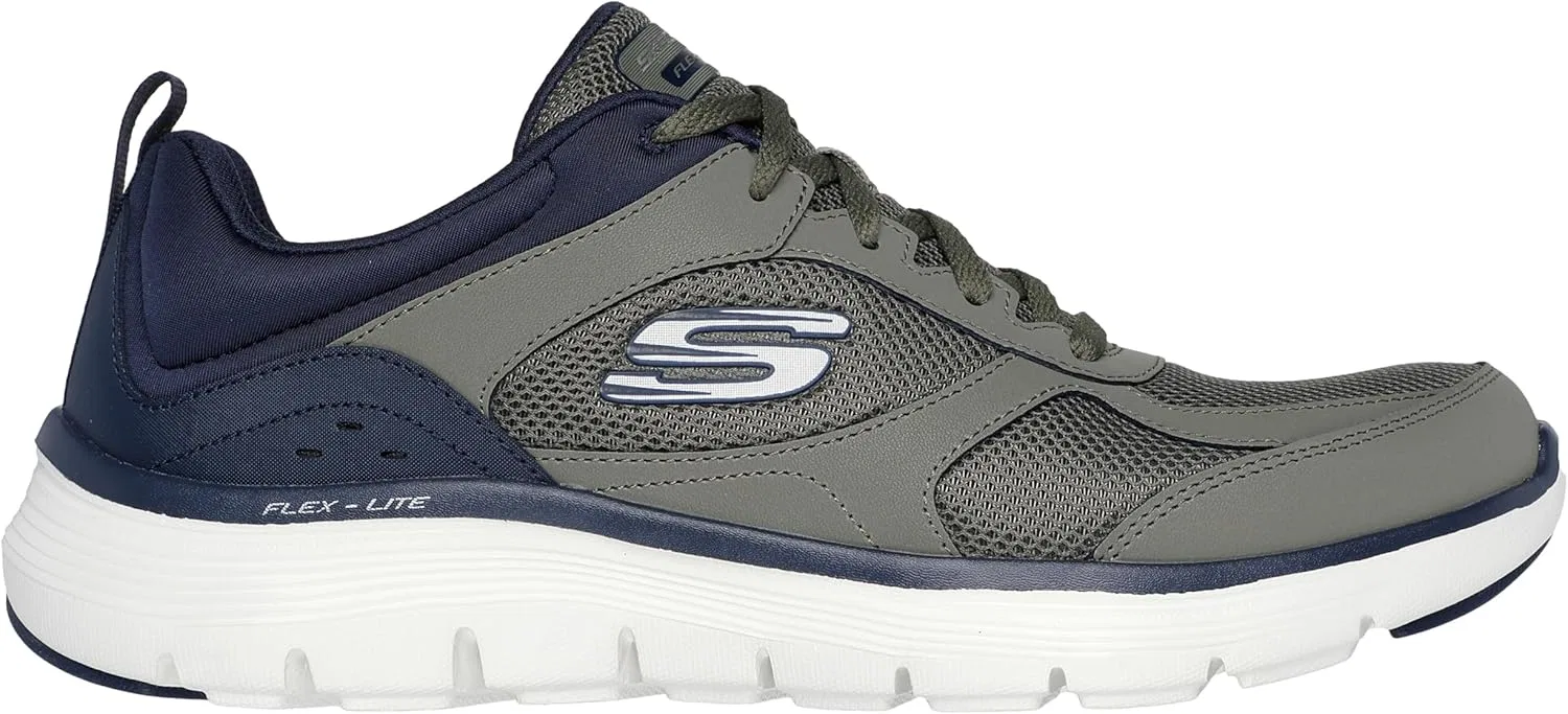 Кроссовки Skechers Men's Flex Advantage 5.0 - Gano Trainers, Olive Green — фото 2