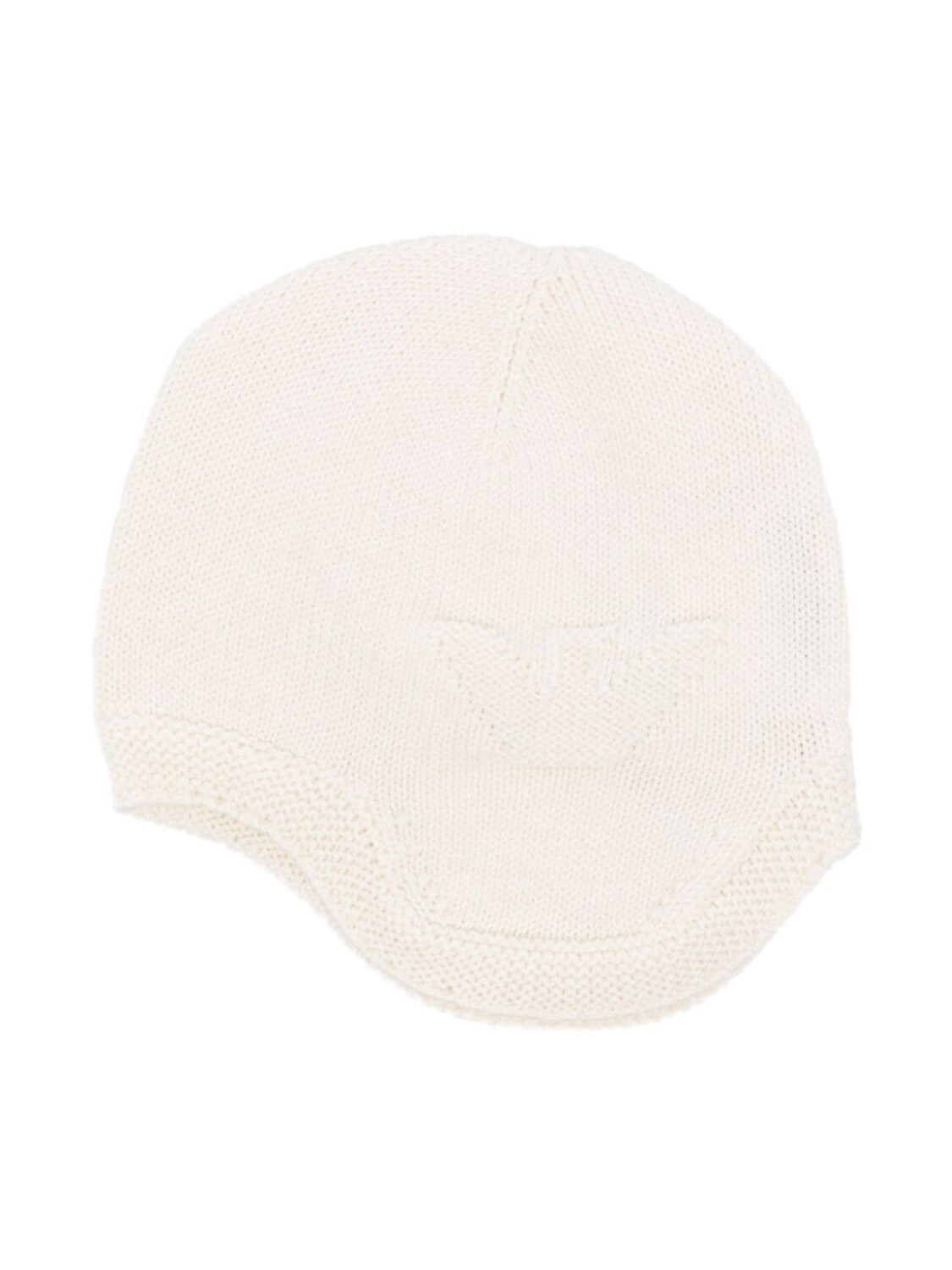 

Шапочка с логотипом-интарсией Emporio Armani Kids, белый