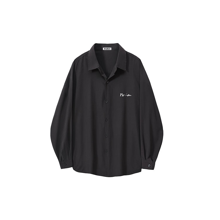 

Рубашка унисекс BRUMAIRE, Black Short-Sleeved