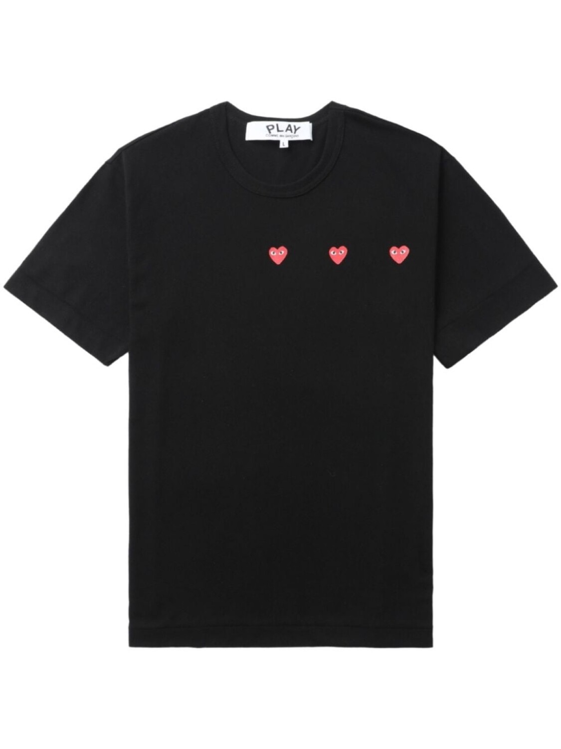 

Comme Des Garçons Play футболка Triple Hearts, черный