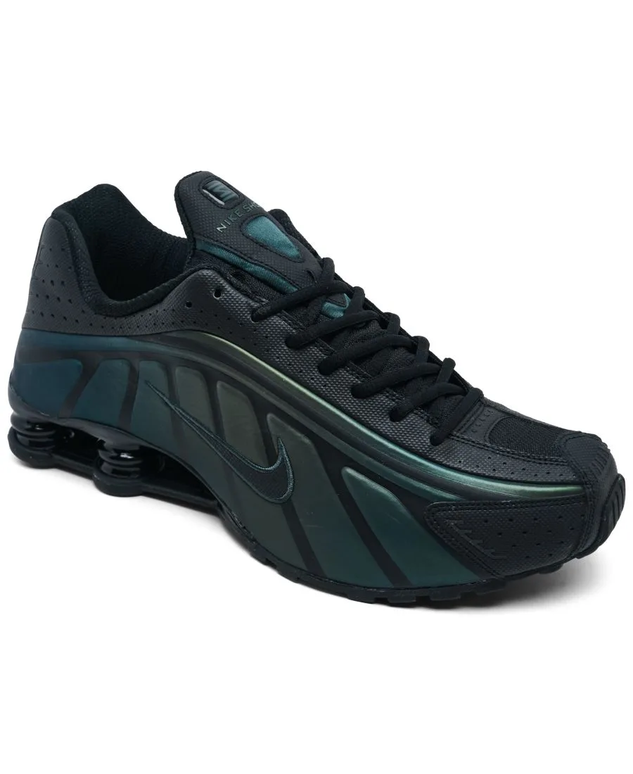 Мужские повседневные кроссовки Shox R4 SE Reflective от Finish Line Nike, черный, seaweed