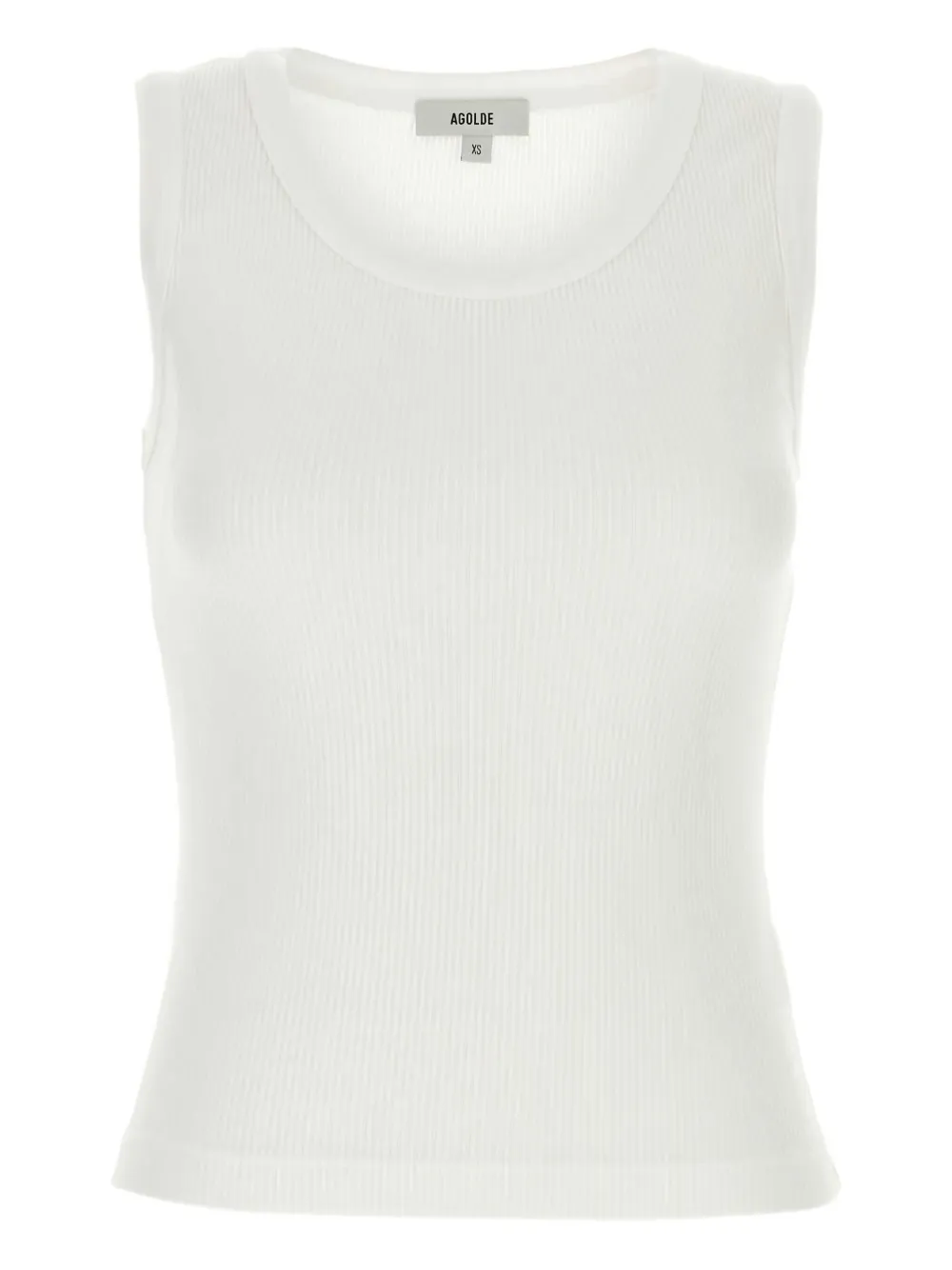 

Топ без рукавов в рубчик AGOLDE, белый