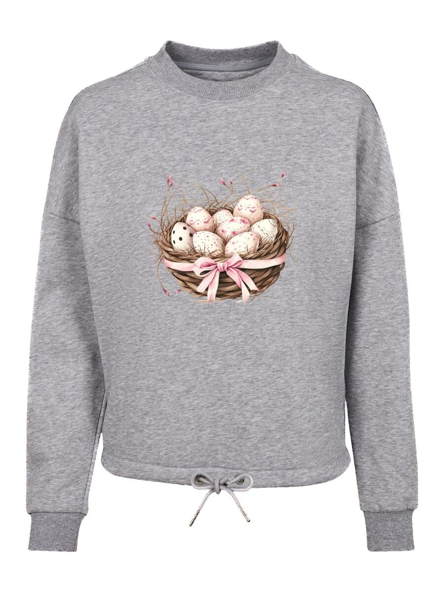 

Толстовка F4NT4STIC Osterei Nest Korb Dekor, mottled grey