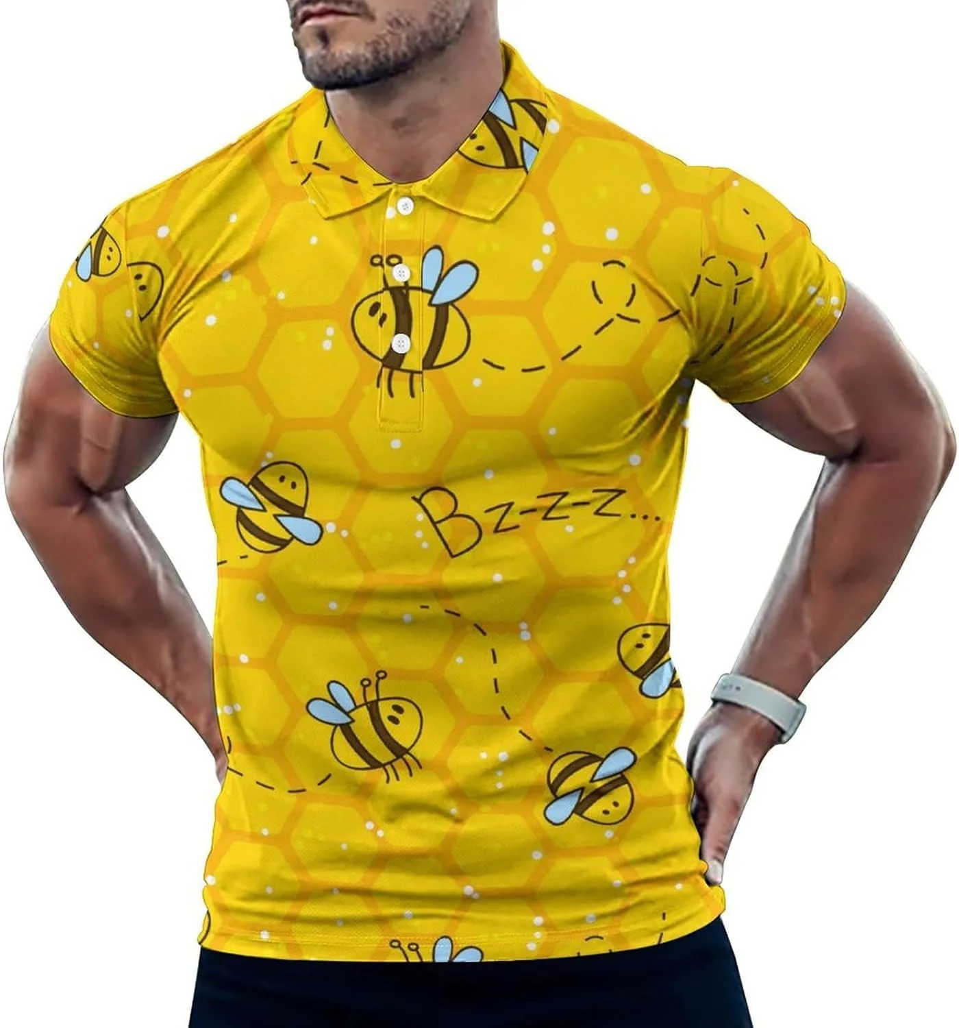 

Футболка Bumble Bees Stripe с коротким рукавом, Dry Fit