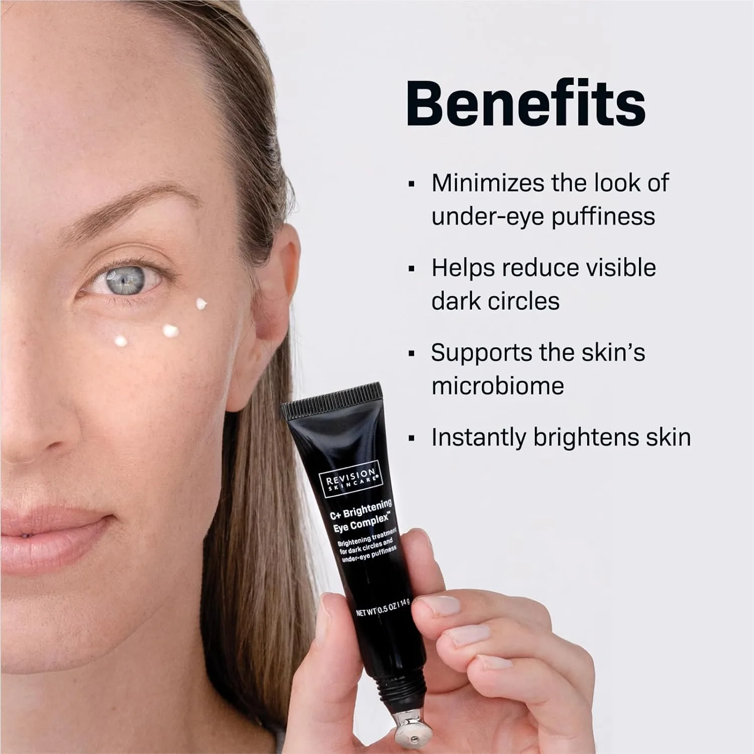 Крем для глаз Revision Skincare C+ Brightening Eye Complex с витамином С и антиоксидантами, предназначенный для борьбы с темными кругами и отечностью под глазами. 14.18 г (1 шт.) — фото 3