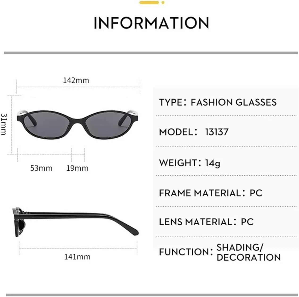 

Мужские солнцезащитные очки в маленькой оправе для активного отдыха на природе, отпуска, поездок на работу, женские декоративные солнцезащитные очки Generic, Clear